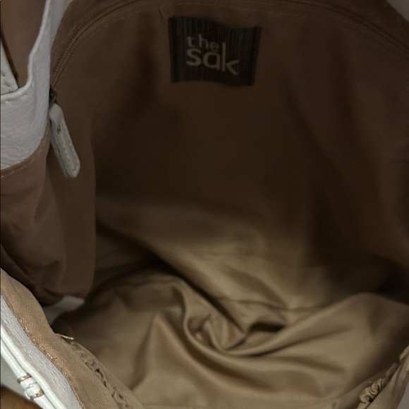 The Sak Deena Flap Elegant Cream Leather Crossbody - Picture 6 of 16